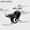 Heavy Duty Swivel Caster Wheels with Dual Brake, 2-in M8x15mm,