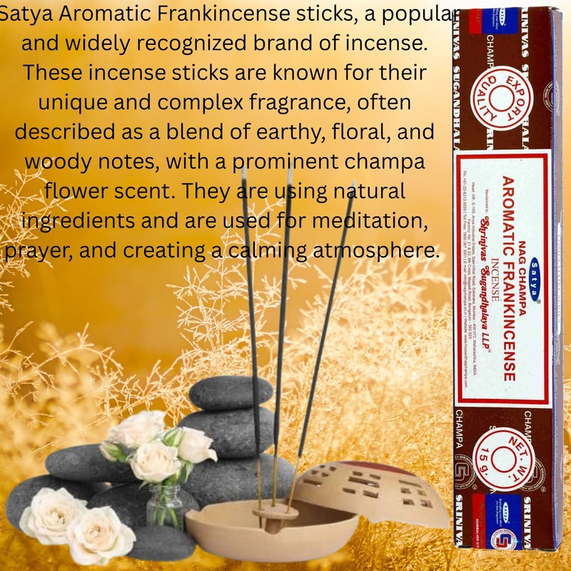 Original Satya Nag Champa Incense Sticks Full Box 12pack for