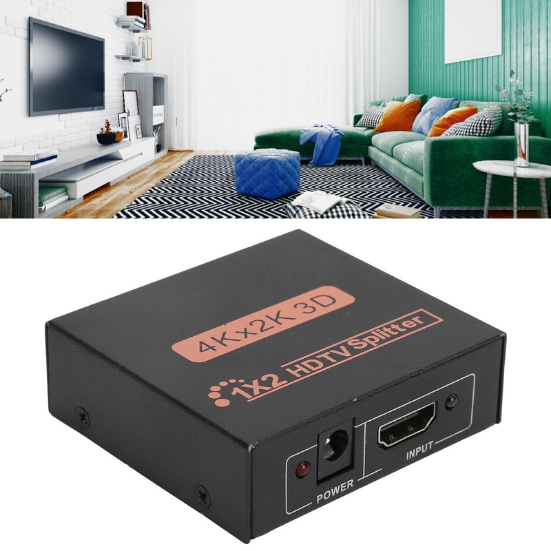 High Definition Multimedia Interface Splitter 4Kx2K 1‑In 2‑Out Computer Accessories