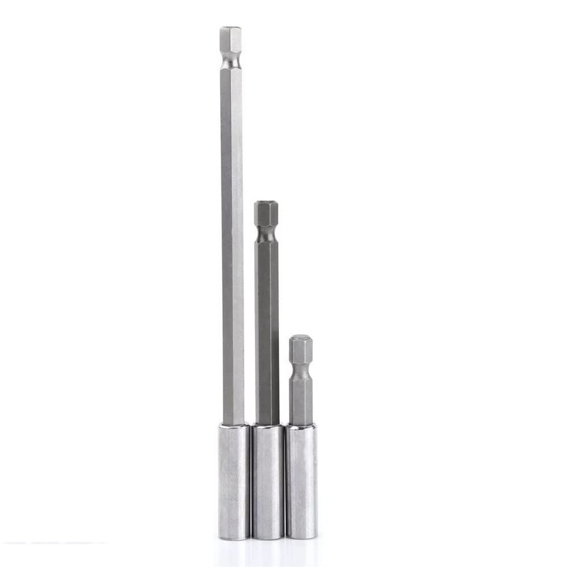Fixinus 3-Piece Magnetic Bit Holder Set, 1/4 Inch Hex Shank