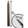 12" Plastic Bender Board Stakes Teak Color Heavy Duty Landscaping