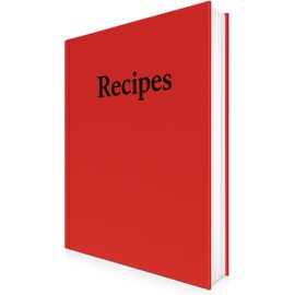 Recipe Book to Write in Your Own Recipes – 8.5" x 11" – Lay-Flat Binding – Conversion & Substitution Charts – 120 GSM Paper – Water & Stain-Resistant Cover - Holds 100 Recipes