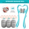 ROLNECK Neck Massager with 6 Ball Massage Points Handheld Manual