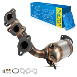 PHILTOP Right Catalytic Converter Kit W/Gasket Direct-Fit Compatible with Lexus, Toyota Highlander 3.3L 2004-2007, RX330 2004-2006, Sienna 3.3L 2004-2006 Replace# 16394, 40642, 674880 (EPA Compliant)