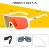 KAPVOE Polarised Cycling Glasses Men Women Sunglasses 3 Interchangeable Lenses