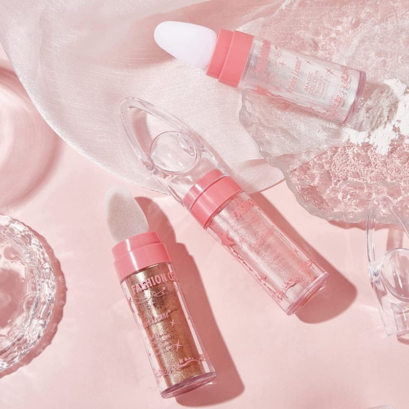 Polvo de Hadas Iluminador Maquillaje Brillo Corporal y Facial Rubor