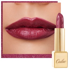 Oulac Metallic Shine Purple Lipstick for Women, High Impact Lipcolor with Moisturizing Creamy Formula, Vegan Beauty Full-Coverage Lip Color 4.3 g/0.15 oz (Love Particle(03))