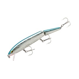 Rebel Saltwater Minnow Lures, Silver/Blue, 5.5-Inch