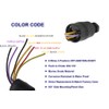 Boat Ignition Key Switch Push to Choke 6 Wires Base