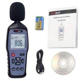 ennoLogic Decibel Meter and Recorder – Digital Sound Level Meter, Noise Logger and Tester – Max/Min/Hold, Range 30-130 dBA - eS528L