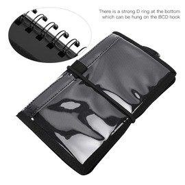 KIMISS Nass Notizen Cuaderno Submarino Tauchbarer Unterwasser-Schreibblock Tauchnotizbuch Notiz Wasserdichte Tauchausrüstung für Taucher, Block, Ideale Notizen (BLACK)