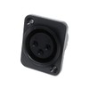 DRUT XLR 3 Pin Female Chassis Panel Mount Connector -