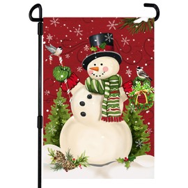 Flagmax Christmas Garden Flags,Christmas Flags Christmas House Flags 12.5 x 18 Inch Outdoor Winter Garden Flags for Christmas Winter Garden and Home Decoration