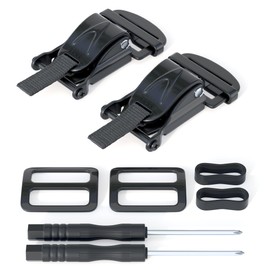 JAGASOL Helmet Quick Release Buckle Kit for Motorcycle Helmet, Metal Motorcycle Helmet Accessories, Helmet Chin Strap Replace D-RING Helmets Up to 1", Suitable for Full Helmet, Half Helmet, 2 PCS