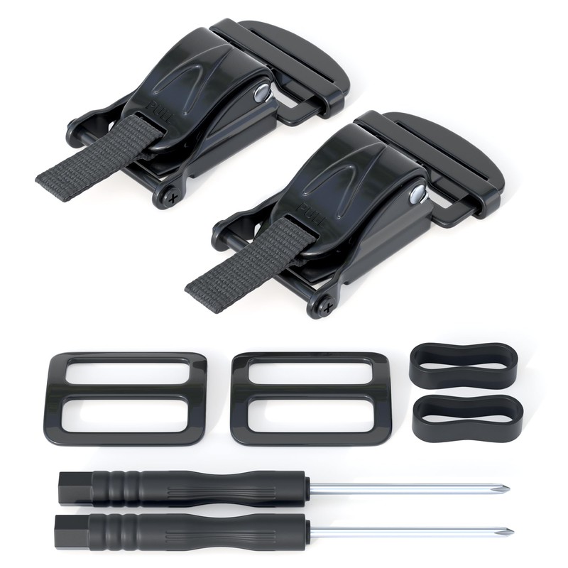 JAGASOL Helmet Quick Release Buckle Kit for Motorcycle Helmet, Metal