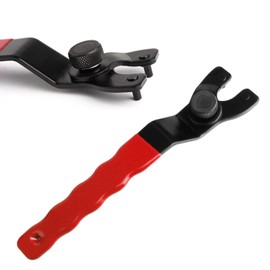 Pin Spanner,Spanner Wrench for Grinder,Adjustable Pin Wrench for Angle Grinder Machine(Red)