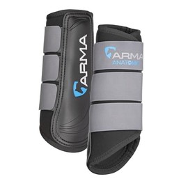 Shires Arma Neoprene Brushing Boots - Grey: Cob