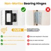 Aifeier ET 8 Pcs Non-Mortise Door Hinges, 2 x 0.9