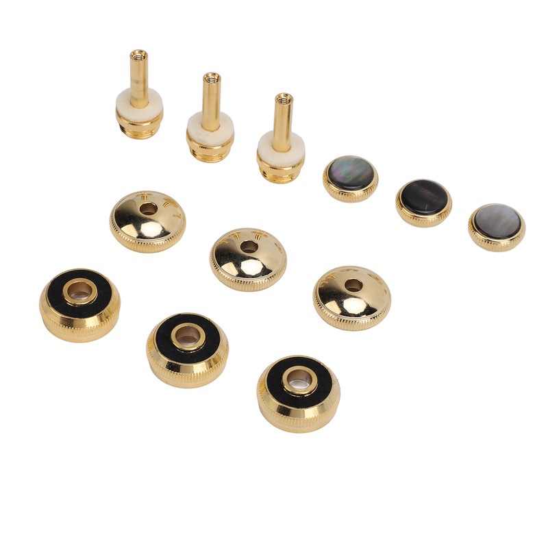 Trumpet Valve Finger Button Metal and Abalone Shell Trumpet Valve