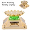 Solar Showcase 360 Rotating Turntable Watch Phone Jewelry Ring Display