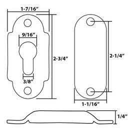 White Water B00365-BKT Flush Mount Ladder Brackets for B00365/B00367 Gunwale Removable Ladder