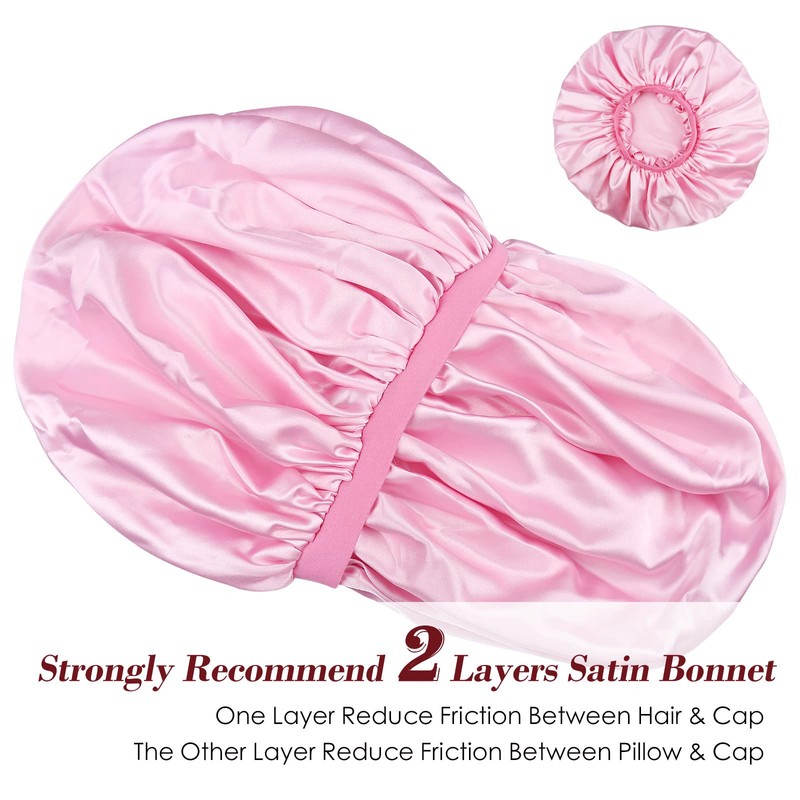 Satin Bonnet for Sleeping, Silk Cap, Sleep Cap for Curly