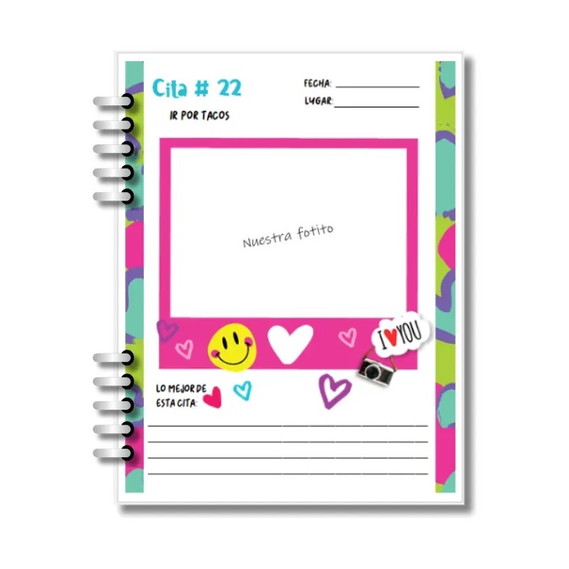 Cuaderno 100 Citas En Familia / Libro Citas / Agenda