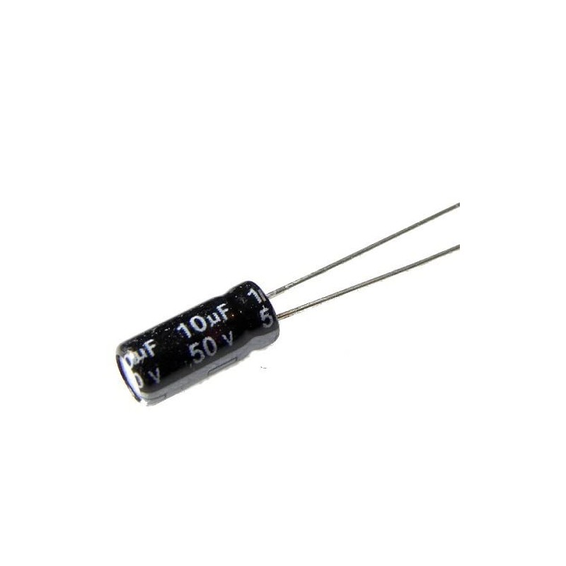 10 Piezas, capacitor electrolítico, 50 Volts, condensador, electrónica, valor a
