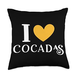 I Love Cocadas Mexican Food Lover Throw Pillow