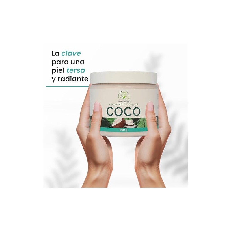 Crema Corporal De Coco Piel Suave Productos Mart Mexico 400g