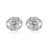 Tuscany Silver Women's Sterling Silver Knot Stud Earrings, Silver