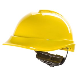 MSA V-Gard 200 Construction Worker Helmet with Ventilation and Rotary Knob Control FasTrack - Work Helmet Protective Helmet Hard Hat, Colour: Orange