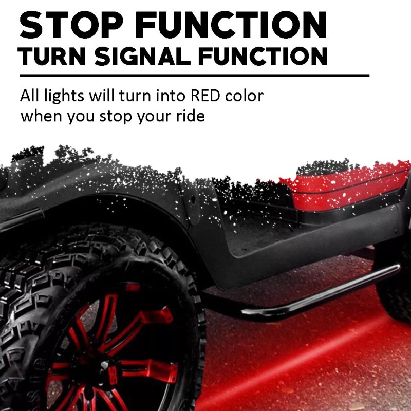 RGBW Golf Cart Lighting Underbody Glow Neon Kit Club Car