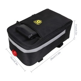 Sunzit Bike Bag, Bicycle Rear Bag Cycling Bike Bicycle Saddle Rear Tail Seat Carrier Bag Waterproof Water Bottle Tool Bag