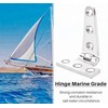 2Pack Heavy Duty Marine 316 Stainless Steel Tee Hinges,4/6/8inch Boat