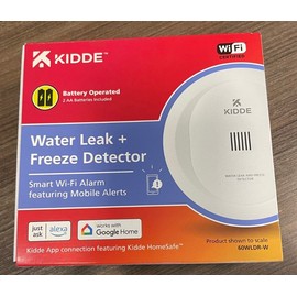 Honeywell KIDDE 60WLDR-W WATER LEAK+FREEZE DETECTOR SMART WI-FI ALARM FEATURING MOBILE AL