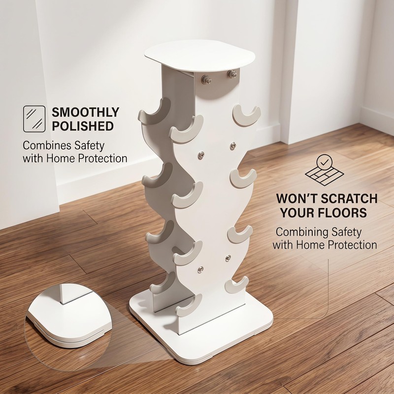 YUFER 4 Tier Dumbbell Rack for Home Gym
