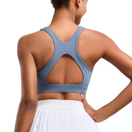 Vorcy High Impact Sports Bras for Women Racerback Sports Bra Running Bra Workout Bra Sports Bra Blue