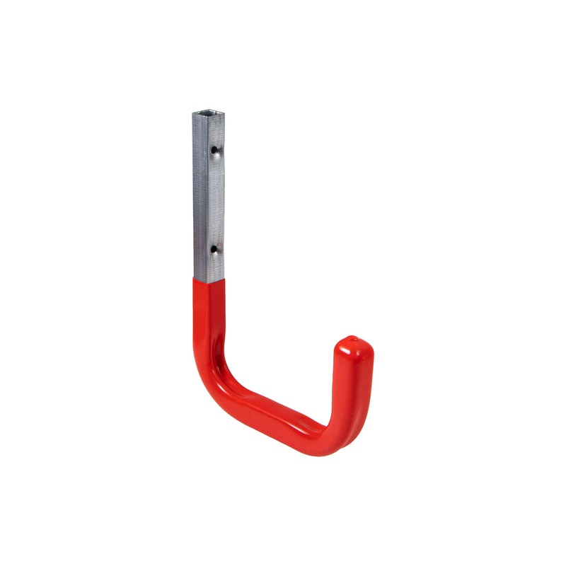 GedoTec Wall Hook with Rubber Coating, Red, Device Holder