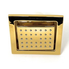 Cascada Modern Solid Brass 34-Nozzle 4 Inch Square Body Spray Shower Jet | Wall Mounted Massage body spray shower jet (Polished Gold)