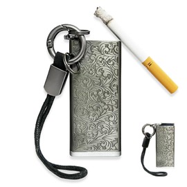 1 x Mini Portable Ashtray, Portable Metal Ashtray, Creative Portable Ashtray, Mini Pocket Ashtray, Ashtray, for Outdoor Camping, Travel, Garden, Bar, Car (Black).