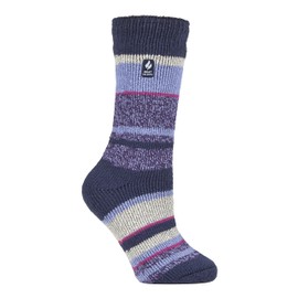 HEAT HOLDERS - Women's Extra Warm Inner Fluffy Thermal Socks for Gift | Socks for Winter, Indigo Night (Provence)