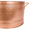 Achla Oval Copper Plated Tubs, Hammered Finish, 30.75" L, Pack
