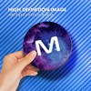 1 x Round Coaster - Letter M Space Universe Galaxy