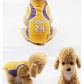 "N/A" Pet T-Shirt, Dog Summer Apparel Puppy Pet Clothes for Dogs Cute Soft Vest Basketball Team