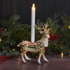 Fitz and Floyd Noel Holiday Standing Deer Ceramic Candle Holder