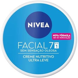 NIVEA Crema Facial Hidratante 7 En 1 Cuidado Nutritivo (200 ml), crema de sensación ligera y rápida absorción 24 horas de humectación sin sensación grasosa