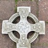 Darthome Ltd Ancient Stone Celtic Cross Tile Hanging Garden Ornament