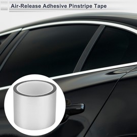 RATCHROLL 1 Roll Universal Air-Release Adhesive Pinstripe Tape Matte Automotive Pinstriping Tape Silver Tone 164.04ft x 3.15"