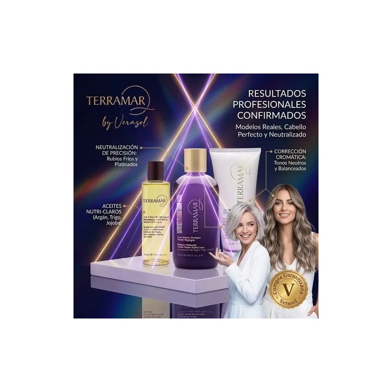 Kit Terramar Shampoo Matizador Mascarilla Y Ole 3 En 1
